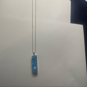 Blue stone necklace